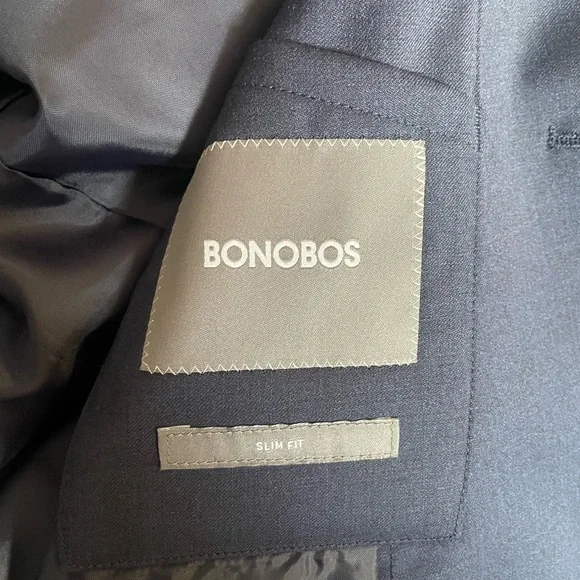 Bonobos Blue Sport Coat Tailored Fit Notch Lapel